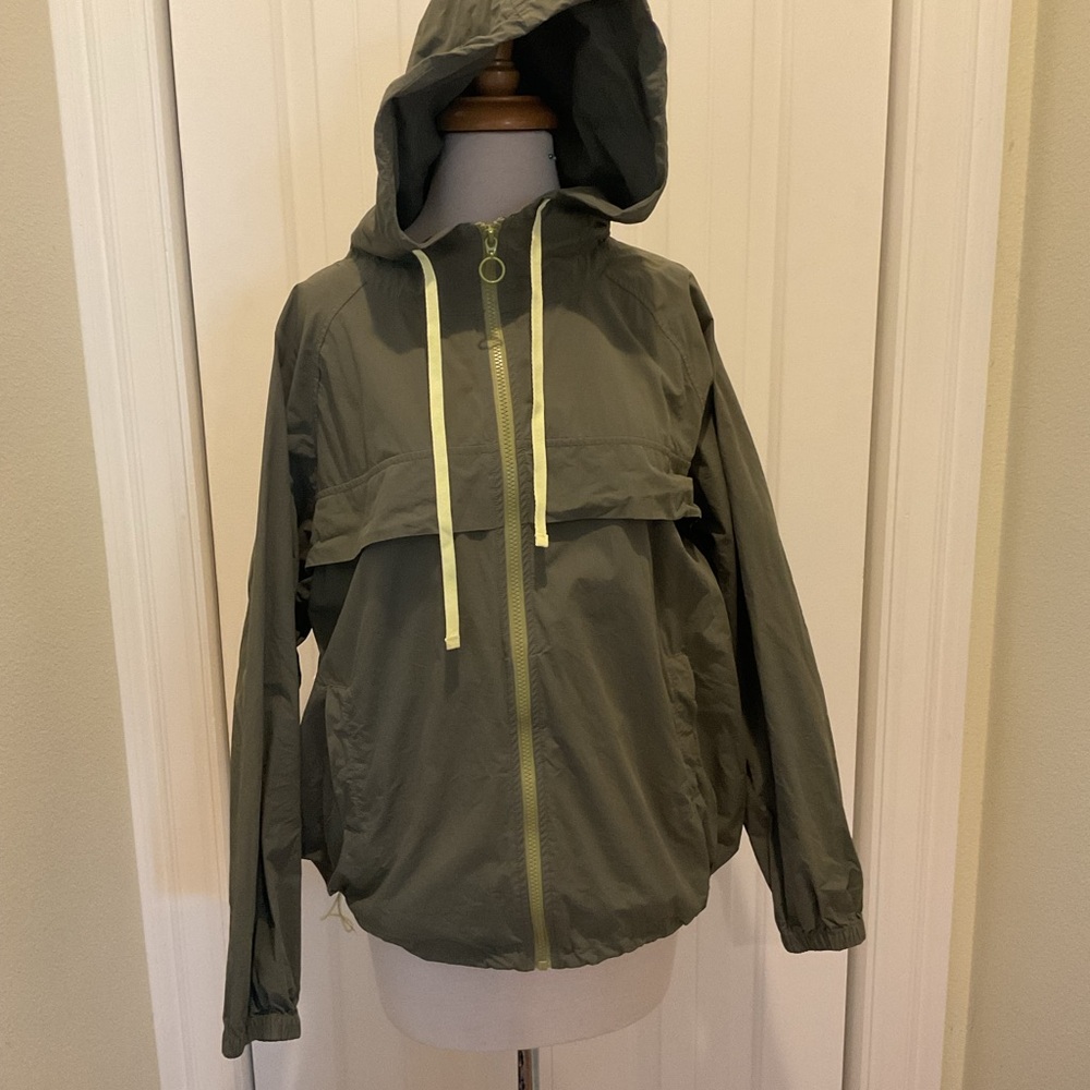 Fabletics Jacket Jordan Woven Size S Olive Green